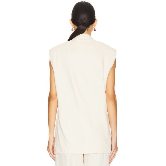 HELMUT LANG Oversized Linen-Blend Blazer Vest Large - Picture 3 of 14